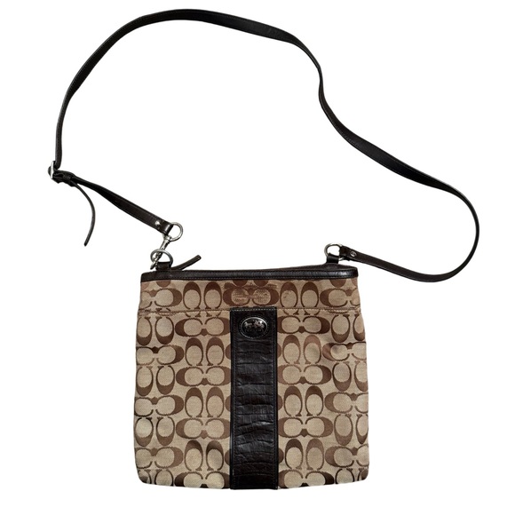Coach Handbags - COACH Signature Canvas Crossbody